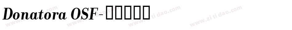 Donatora OSF字体转换